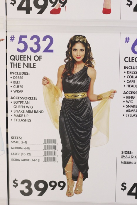 One of the most popular costumes is Egyptian goddess, which you can buy at Spirit stores all over St. Louis. 