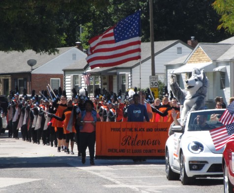 Marching band represents Ritenour in community