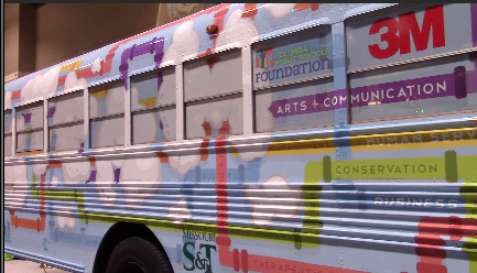Makerspace bus drives in to METC 2016