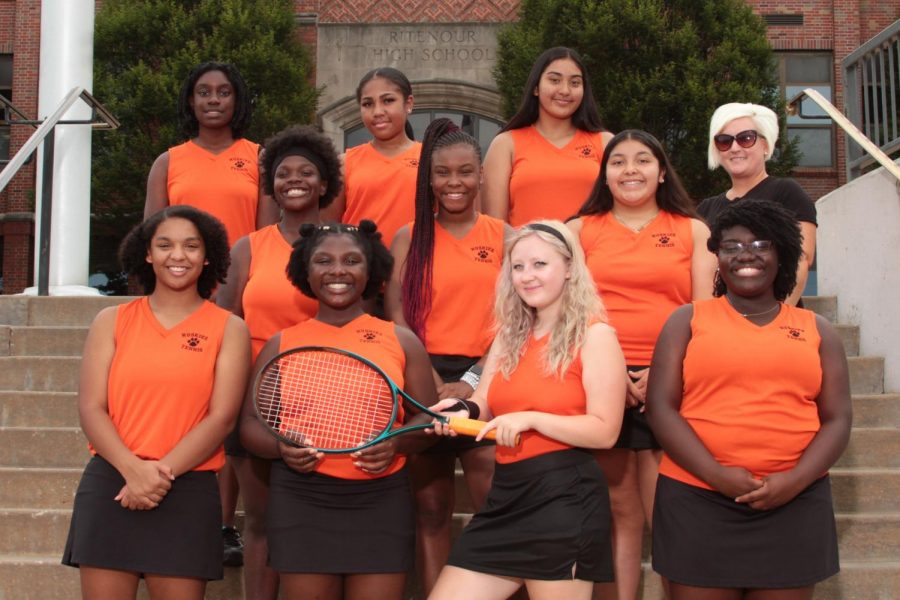 Girls tennis places second in their district