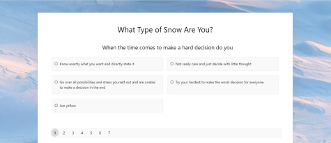 Quiz - What type of snow are you?