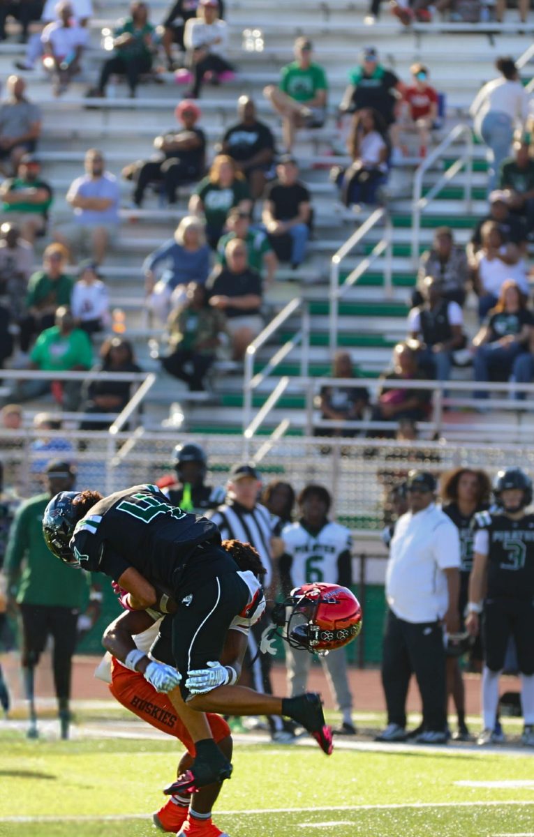 Defensive back Luster Matthews tackles his Pattonville opponent in the district matchup on November 15. 